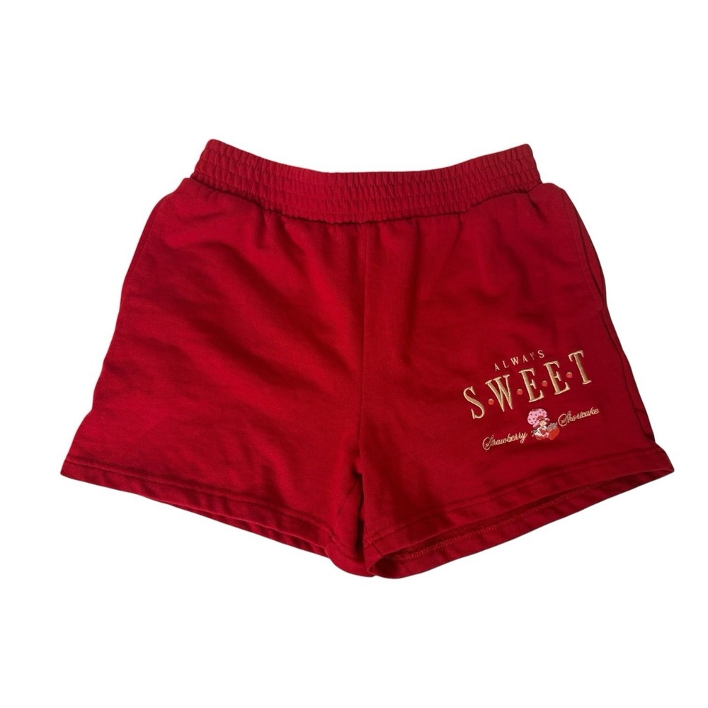 Strawberry‎ Shortcake Red Always Sweet Sweat Shorts Womens Junior M